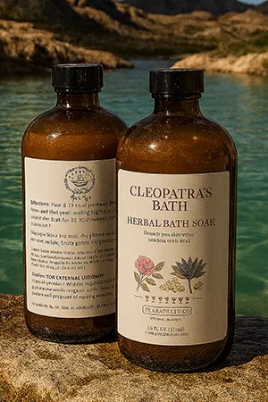 Graphic of Cleopatra's Bath